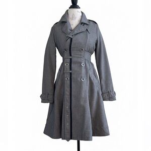 Diesel Wool Blend Trench Coat Quilted Lining Small Excellent Condition!